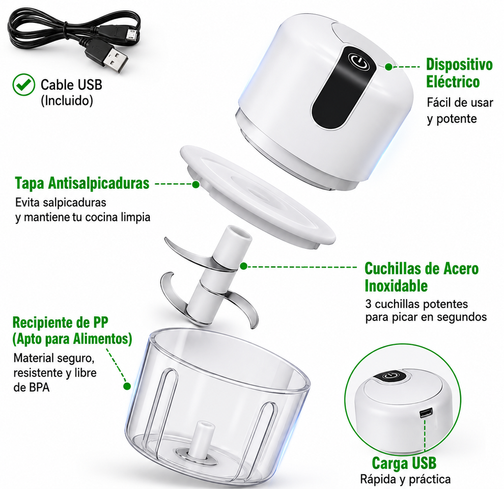 Procesador De Alimentos Electrico 250ML