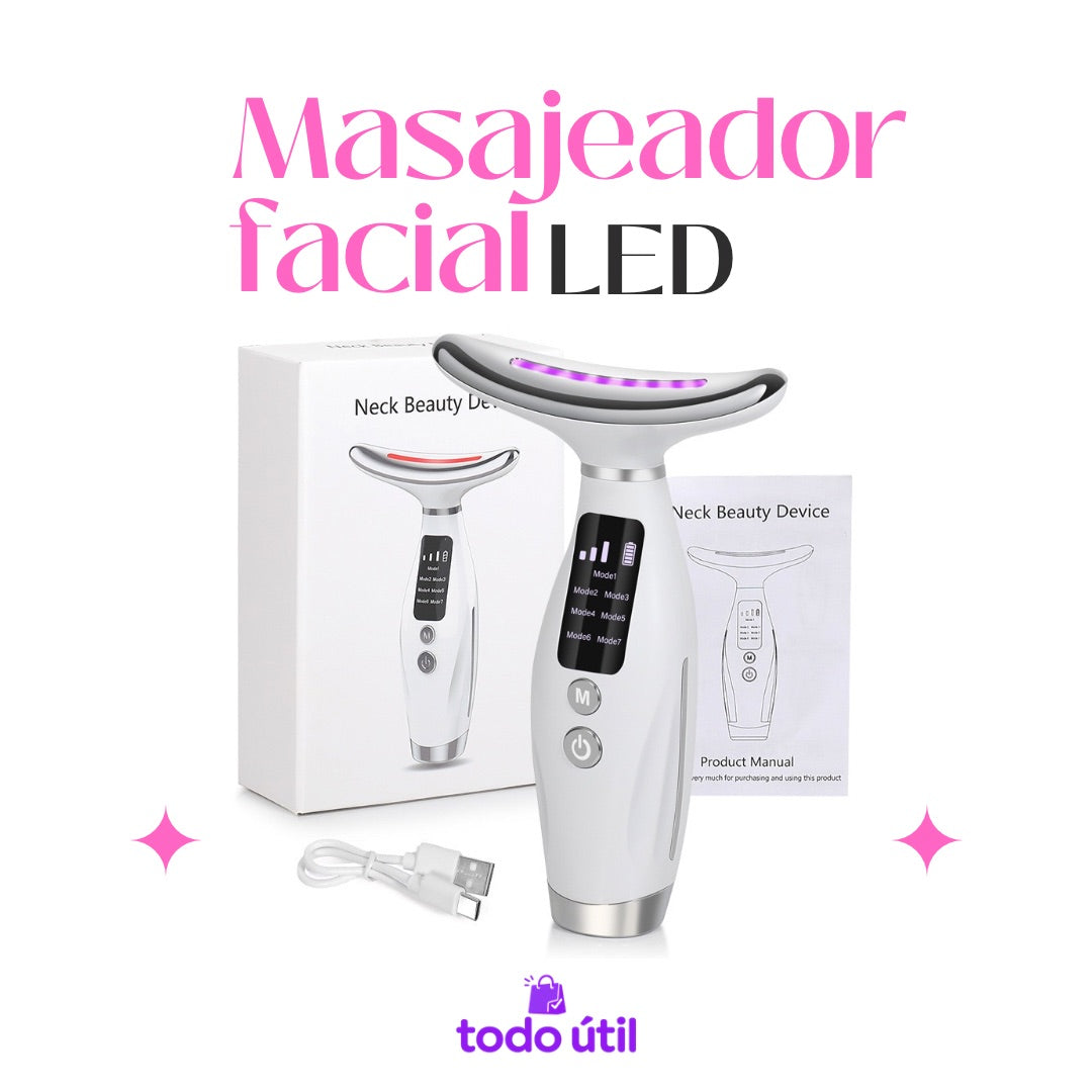 Masajeador Facial y Cuello LED