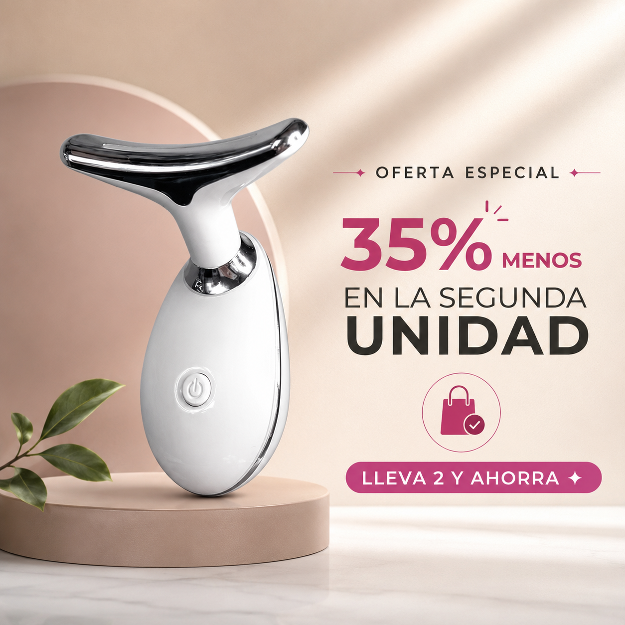 Masajeador Facial Led Antiarrugas
