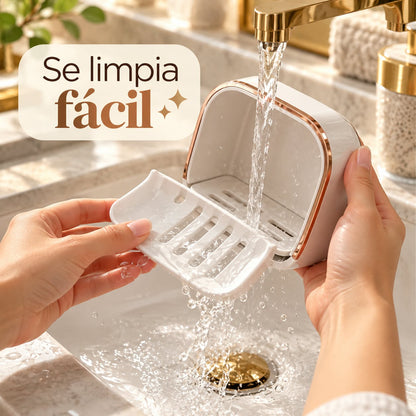 DrainEra® Jabonera portátil con drenaje y tapa