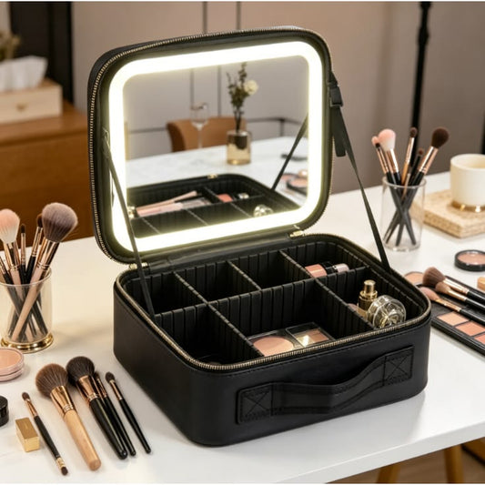 Organizador de belleza con iluminación