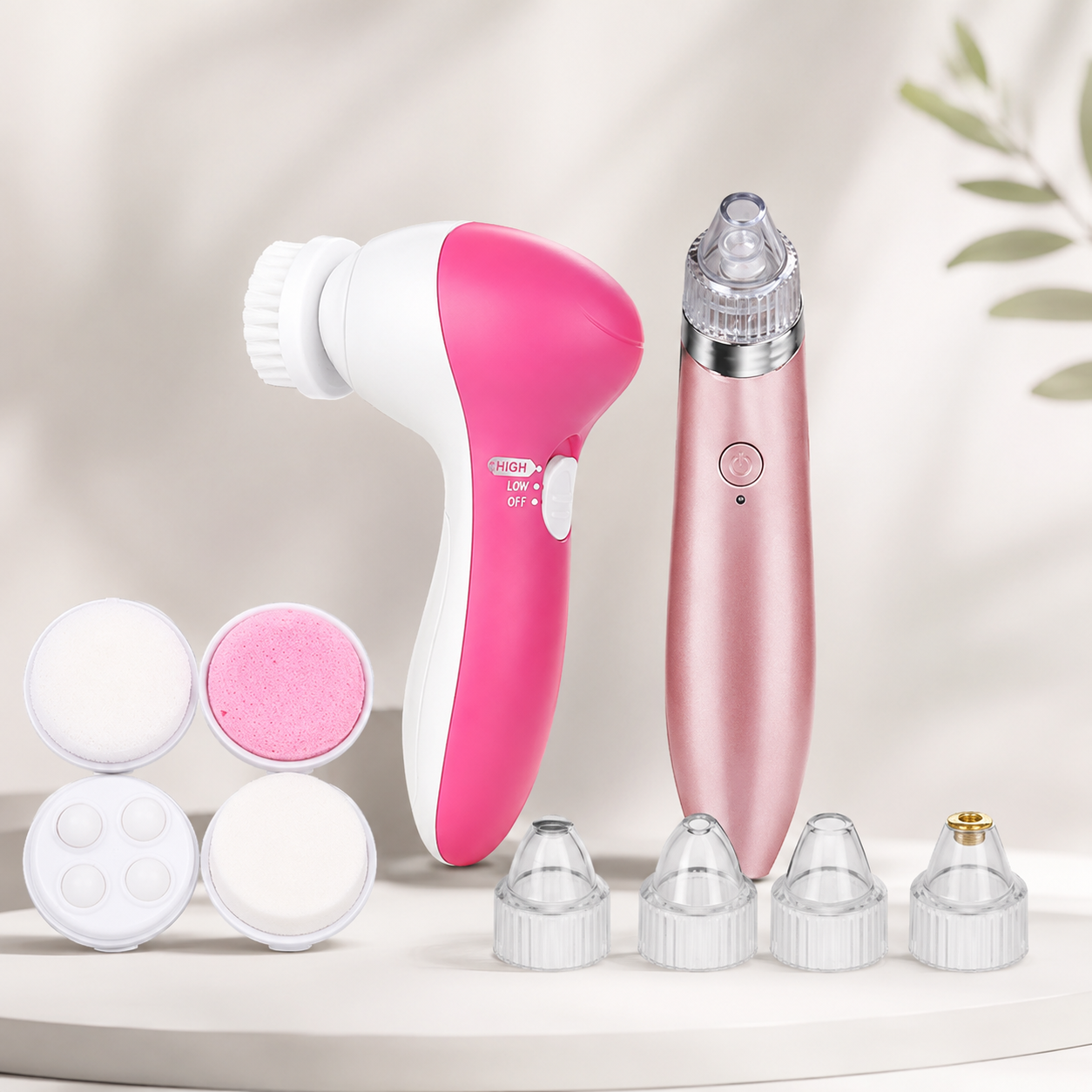 Pack masajeador facial + removedor espinillas